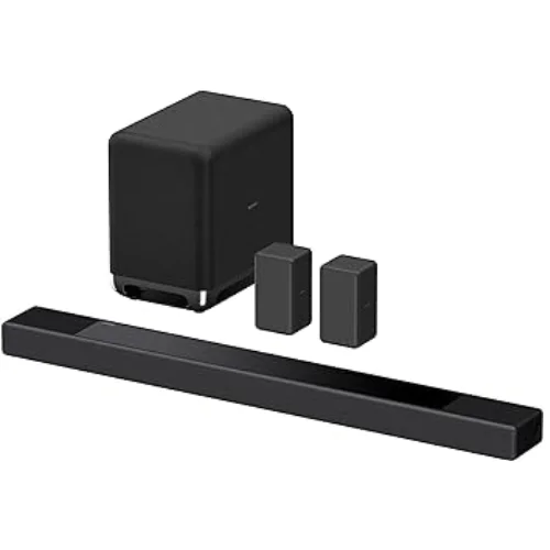 Sony HT-A7000 7.1.2ch Dolby Atmos Soundbar (500W) With SA-SW5 (300W) Wireless Subwoofer